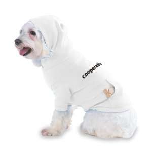  cooperative Hooded T Shirt for Dog or Cat MEDIUM   WHITE 