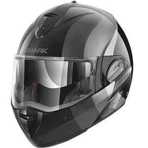  Shark Evoline 2 ST Wayer Helmet   Large/Black/Silver 