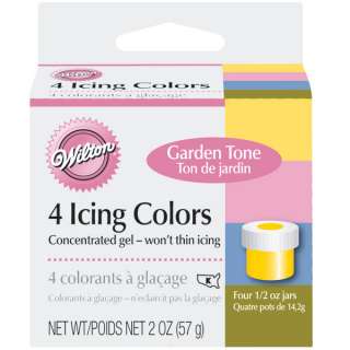 Wilton 4 Garden Tone Icing Colors Concentrated Gel  