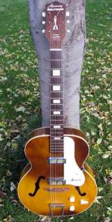 1960s HARMONY HOLLYWOOD ARCHTOP F CUT ELECTRIC ACOUSTIC GUITAR HARD 