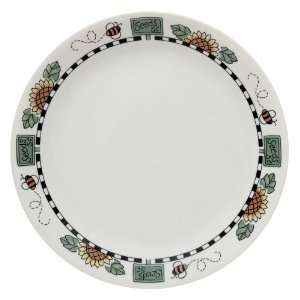  Corelle Livingware 10 1/4 Inch Dinner Plate, Sunblossoms 