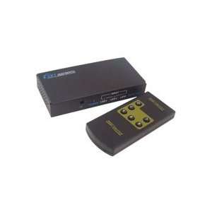 Black 3 Port HDMI Switch Box with Remote Control  