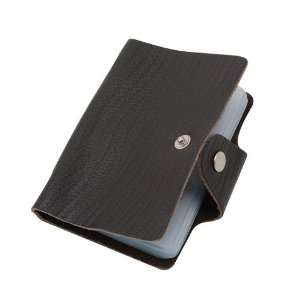  26 Pages Corium Card Holder Wallet, Black 