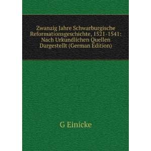   Urkundlichen Quellen Dargestellt (German Edition) G Einicke Books