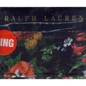  Ralph Lauren Cossette Black Floral Deep Fitted King Sheet 