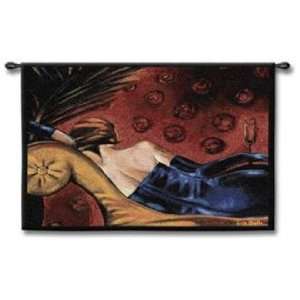  Chaise at Midnight 36 High Wall Tapestry