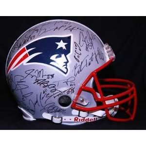 2010 2011 New England Patriots Team Signed Authentic Riddell Pro Line 