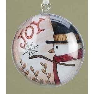  Club Pack of 12 Joy Country Rustic Snowman Disc 