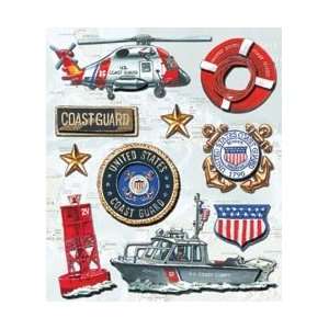  K&Company Sticker Medley Coast Guard; 6 Items/Order Arts 