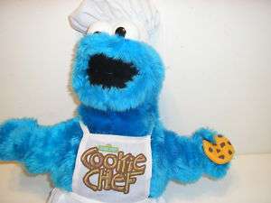 COOKIE MONSTER CHEF SESAME STREET APRON/CHEFS HAT  