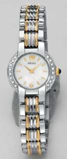 Seiko Ladies SUJC43 Dress Two Tone Diamond MOP Watch  