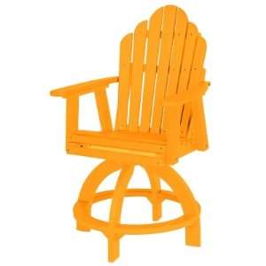  Cozi Back Swivel Counter Chair   Sunburst Yellow Patio 