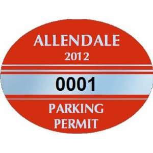   Parking Decals 1½ x 2 Static Cling Permit