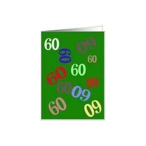  Turning 60 Humorous Birthday Card Card Toys & Games