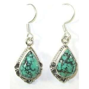  Teardrop Turquoise Earrings