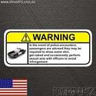 COPS warning sticker decal for police