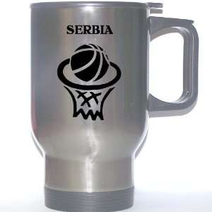  Serbian Basketball Stainless Steel Mug   Serbia 