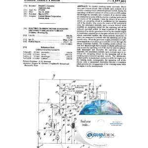 NEW Patent CD for ELECTRIC CRANKING MOTOR AUTOMATIC DISCONNECT AND 