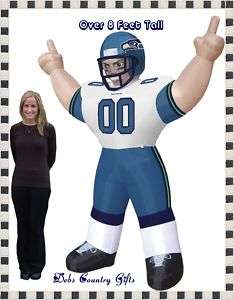 Seattle Seahawks NFL Large 8 Ft Inflatable Football Player  