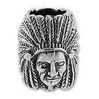 BS 348 Chief Headress Bead Authentic Carlo Biagi .925 Sterling Silver 