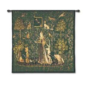  Fine Art Tapestry The Sense of Touch Emerald Rectangle 0 