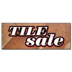  TILE SALE  Outdoor Vinyl Banner  ceramic flooring floor 