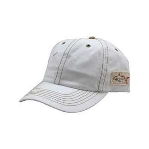  Greg Norman Contrast Cresting Logo Hat   White Sports 