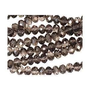   Jet Hematite Crystal Faceted Rondelle 6mm Beads Arts, Crafts & Sewing