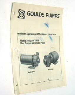 Goulds Pumps 3642 Close Coupled Centrifugal Pump *NEW*  