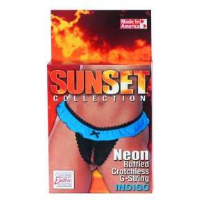  Bundle Sunset Collection Ruffled Crotchless G String and 2 