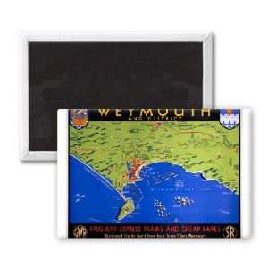  Weymouth and district map  Frequent Trains   3x2 inch 