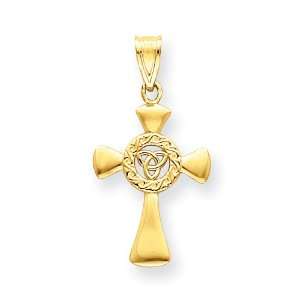  7/8in Celtic Cross   14kt Gold Jewelry