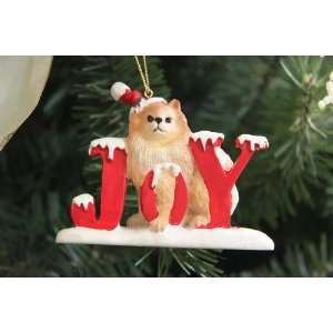  Pomeranian Dog Holiday Joy Ornament