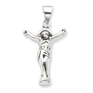    Sterling Silver Antiqued Corpus (Crucified Christ) Pendant Jewelry
