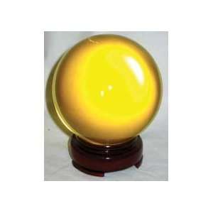  Stunning 80mm Golden Crystal Ball 