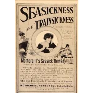 1914 Vintage Ad Mothersill Seasickness Nausea Remedy   Original Print 