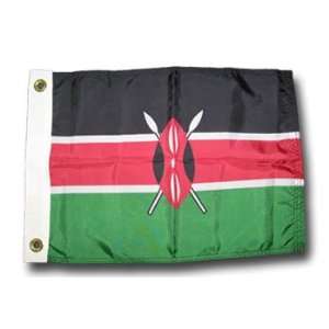  Kenya   12 x 18 Nylon Flag Patio, Lawn & Garden