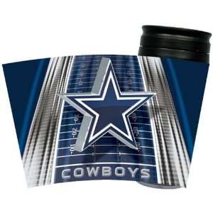  Dallas Cowboys Team Logo Football Field 16 Ounce Acrylic 