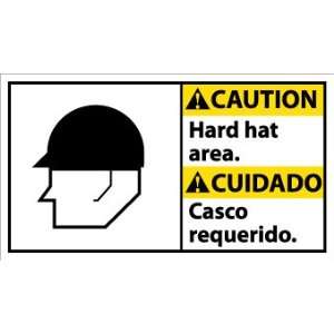    SIGNS 10 X 18 CAUTION HARD HAT AREA / CUIDADO