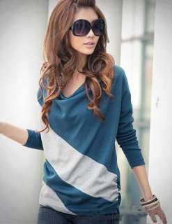   lady chic new top blouse crewnecks 4 colors N245 size S M L  
