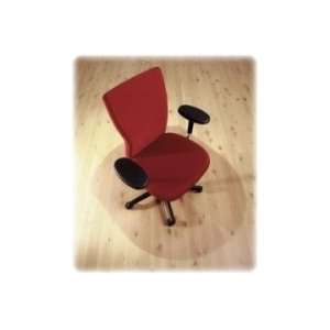  Floortex Hardwood Contoured Chair Mat   Clear 