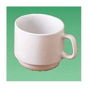  Bright White Porcelana, Stacking Cup 6 oz. 36 per case, 36 