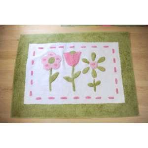  Tickled Pink Rug Green