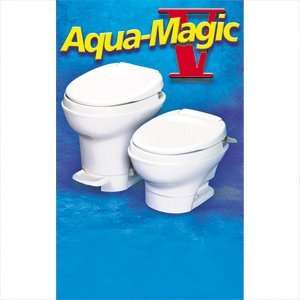 RV Toilet Aqua Magic V Hand Flush Stepping Flusher