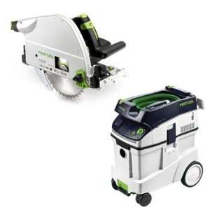  Festool TS 75 EQ Plunge Cut Saw with T Loc plus CT 48 Dust 