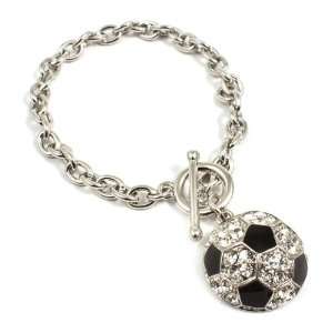  The Cutest Toggle Style Crystal Soccer Ball Bracelet Ever 