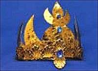 Costumes King Neptune Bronze Costume Crown w Jewels  