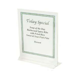  Table Card Holders, 5 1/2 x 3 1/2 Inch, Plastic, Case of 
