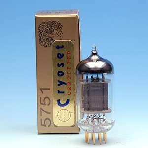 Electro Harmonix 5751 Gold Pin Cryo 12AX7 12AY7  