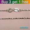 925 Sterling Silver Necklace Rope Chain 16 inch SA3  